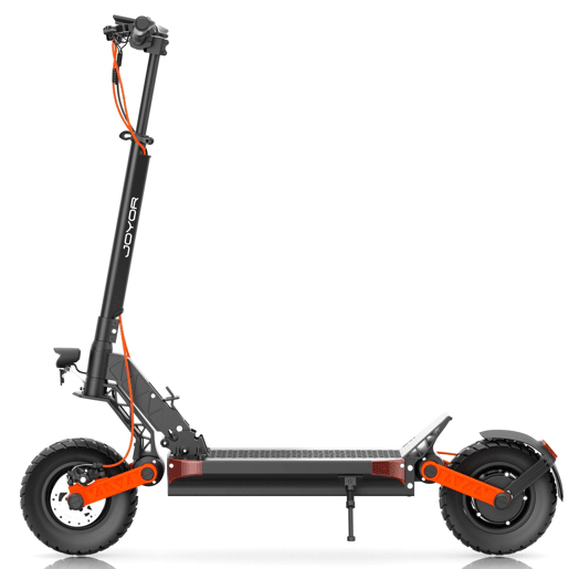 JOYOR S8 Dobrável Patinete Elétrico - Motor 600W Bateria 48V26AH Pneus de 10 Polegadas Freios a Disco Mecânico - Preto