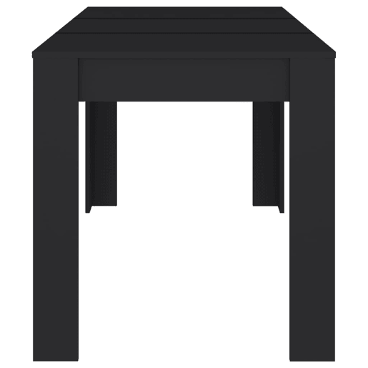 vidaXL Mesa de jantar 140x74,5x76 cm contraplacado preto vidaXL Mesa de jantar 140x74,5x76 cm contraplacado preto
