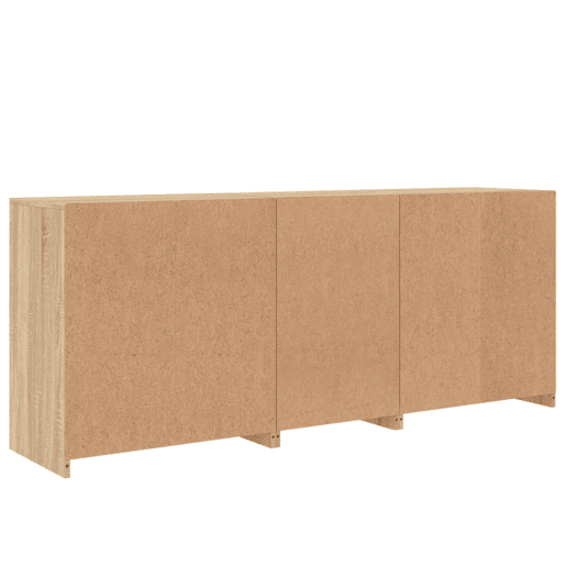 vidaXL Aparador com luzes LED 162x37x67 cm carvalho sonoma vidaXL Aparador com luzes LED 162x37x67 cm carvalho sonoma