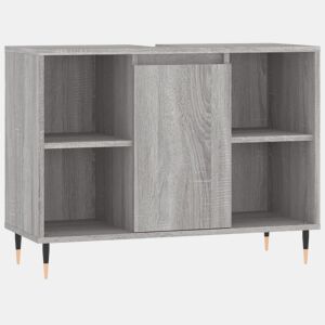 vidaXL Armário de casa de banho 80x33x60 cm deriv.madeira cinza sonoma