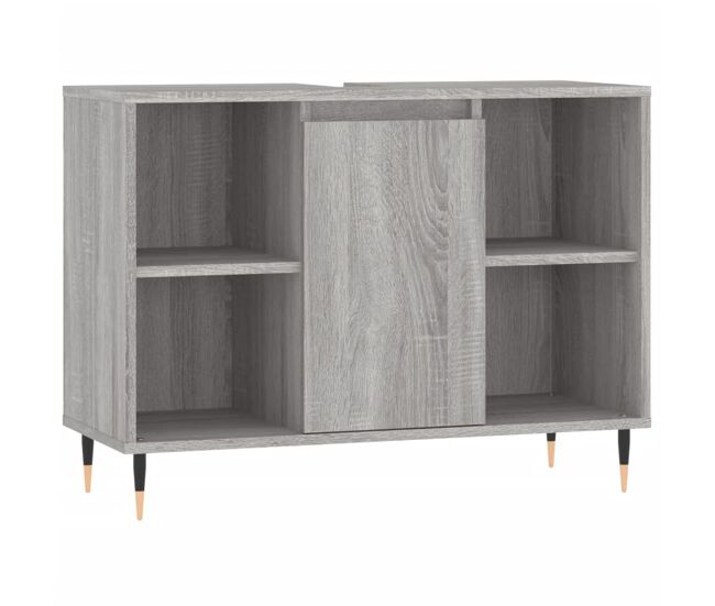 Vidaxl mueble de baño madera de ingeniería gris sonoma 80x33x60 cm