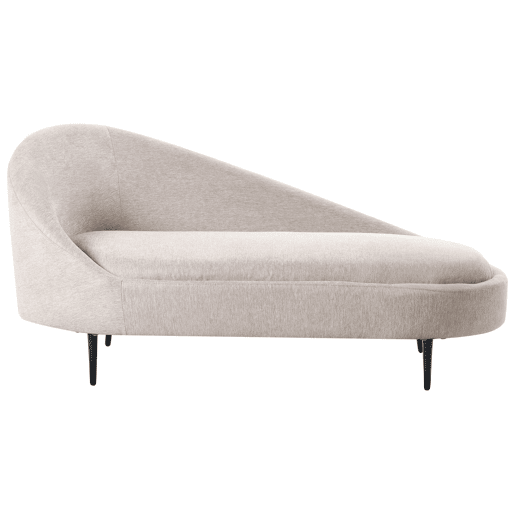 Beliani Chaise longue à esquerda Poliéster VALREAS