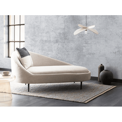 Beliani Chaise longue à esquerda Poliéster VALREAS