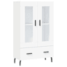 vidaXL Aparador alto 69,5x31x115 cm derivados de madeira branco