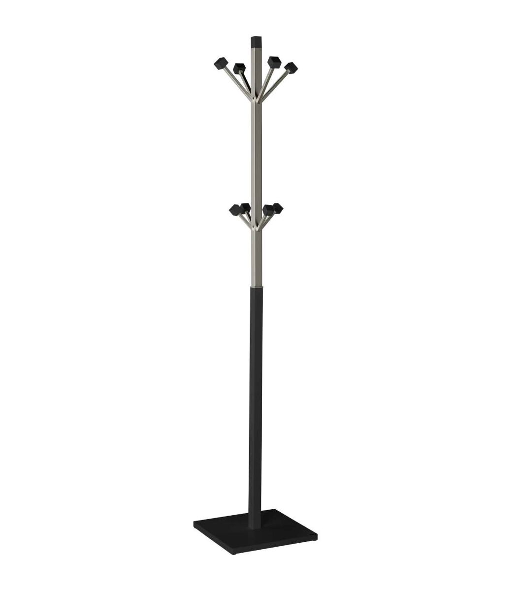 Perchero mod. 429 moderno herrajes cromo satinado lacado 180x34x34 cm
