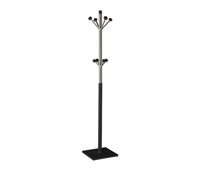 Perchero mod. 429 moderno herrajes cromo satinado lacado 180x34x34 cm