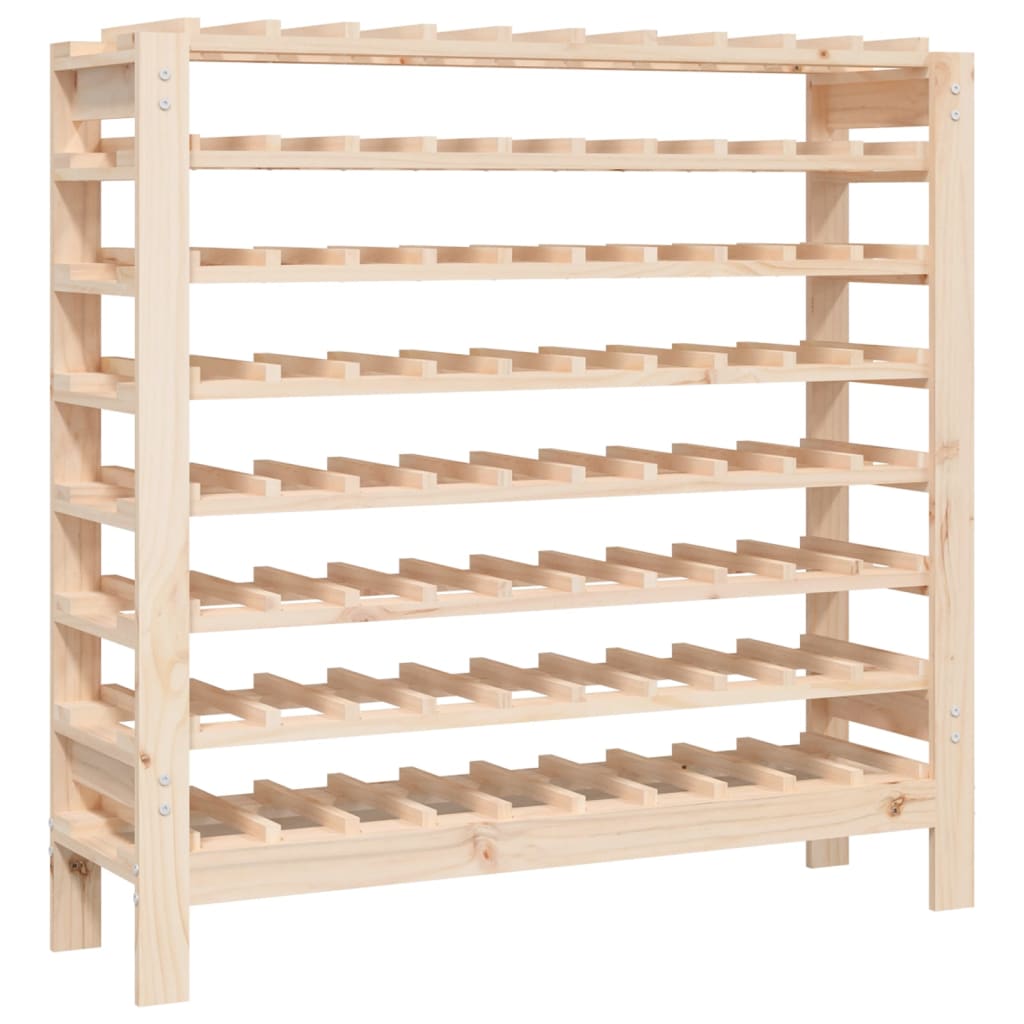 Vidaxl botellero madera maciza de pino 109,5x30x107,5 cm