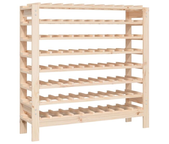 Vidaxl botellero madera maciza de pino 109,5x30x107,5 cm