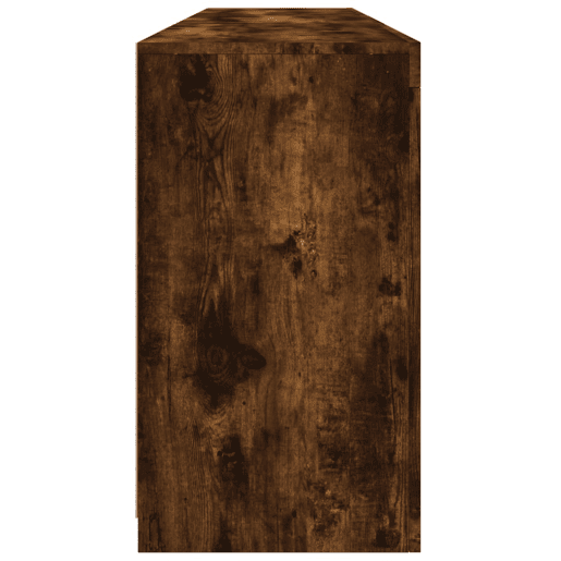 vidaXL Aparador com luzes LED 162x37x67 cm carvalho fumado