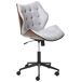 Beliani Silla de oficina LOMPOC Beliani Silla de oficina LOMPOC Gris/ Madera