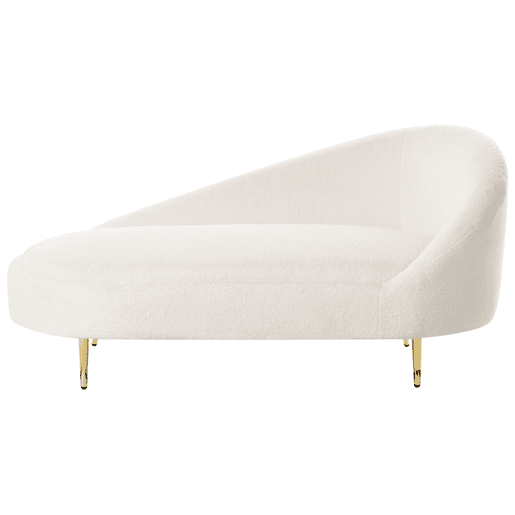Beliani Chaise longue à direita Bouclé VALREAS