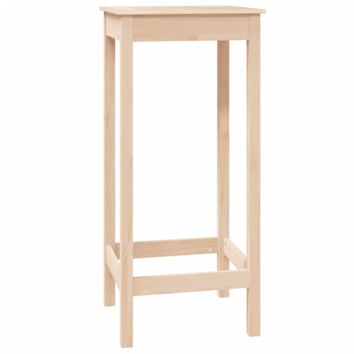 vidaXL Mesa de bar 50x50x110 cm madeira de pinho maciça