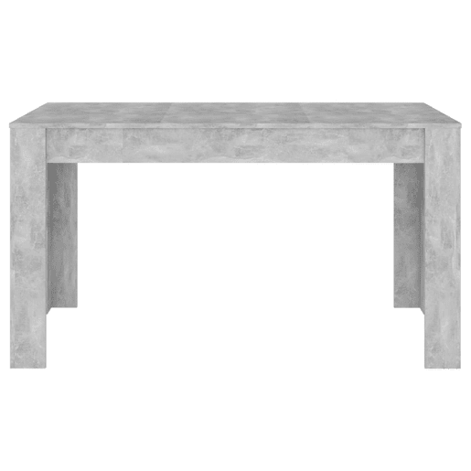 vidaXL Mesa de jantar 140x74,5x76 cm contraplacado cinzento cimento vidaXL Mesa de jantar 140x74,5x76 cm contraplacado cinzento cimento