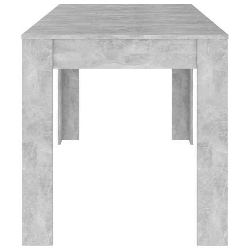 vidaXL Mesa de jantar 140x74,5x76 cm contraplacado cinzento cimento vidaXL Mesa de jantar 140x74,5x76 cm contraplacado cinzento cimento