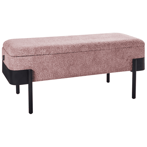 Beliani Banco de cama Chenille WARREN