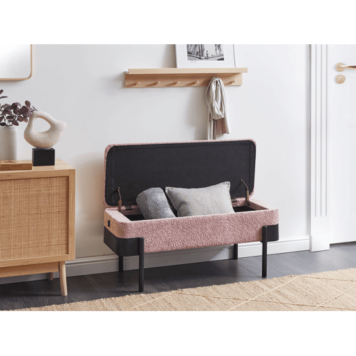 Beliani Banco de cama Chenille WARREN