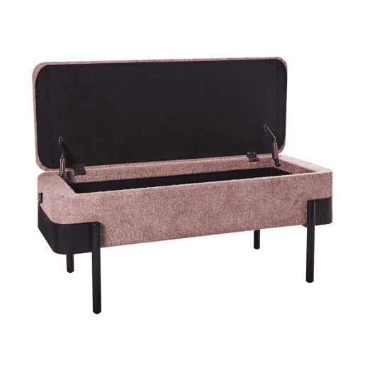 Beliani Banco de cama Chenille WARREN