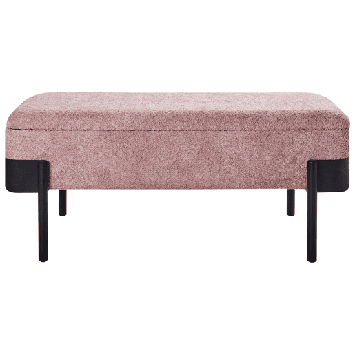 Beliani Banco de cama Chenille WARREN