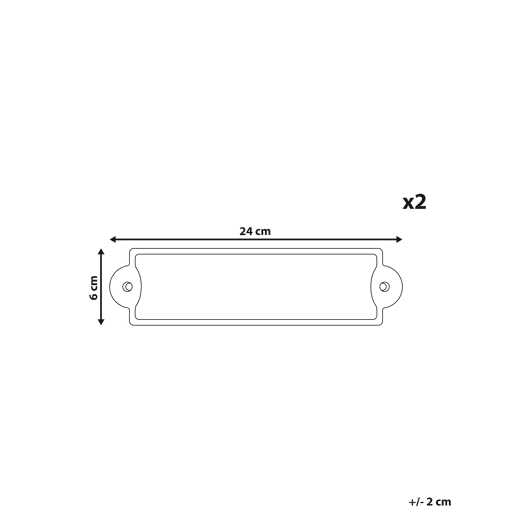 Decoração de parede ISERE 6 cm Branco Decoração de parede ISERE 6 cm Branco