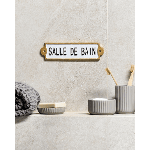 Decoração de parede ISERE 6 cm Branco Decoração de parede ISERE 6 cm Branco