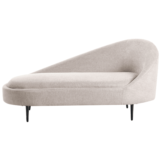Beliani Chaise longue à direita Poliéster VALREAS