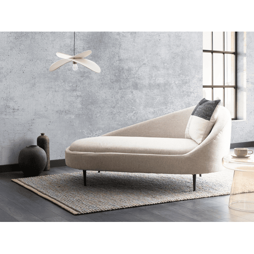 Beliani Chaise longue à direita Poliéster VALREAS