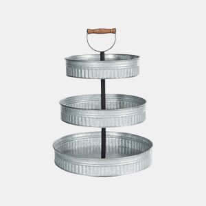 Suporte para bolos com 3 níveis KOUIGN Prateado