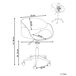 Beliani Silla de oficina PALATKA Beliani Silla de oficina PALATKA Blanco/ Madera