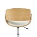 Beliani Silla de oficina PALATKA Beliani Silla de oficina PALATKA Blanco/ Madera
