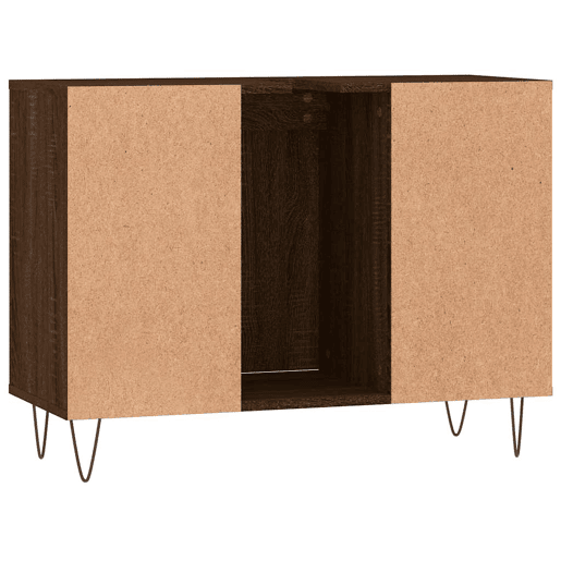 vidaXL Armário casa banho 80x33x60 cm deriv.madeira carvalho castanho