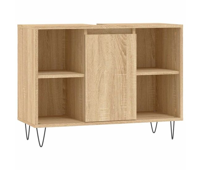 Vidaxl mueble de baño madera de ingeniería roble sonoma 80x33x60 cm