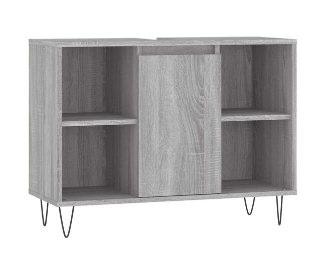 Vidaxl mueble de baño madera de ingeniería gris sonoma 80x33x60 cm
