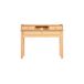 Escritorio clásico de madera con cajones y almacenamiento. Escritorio clásico de madera con cajones y almacenamiento. Roble Artisan