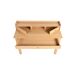 Escritorio clásico de madera con cajones y almacenamiento. Escritorio clásico de madera con cajones y almacenamiento. Roble Artisan