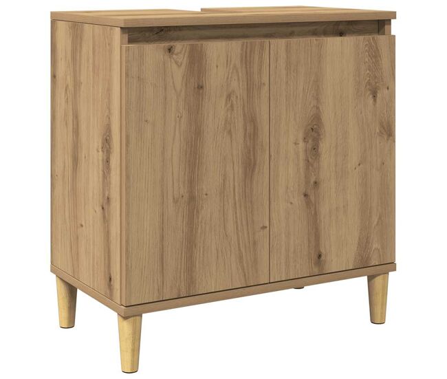 Vidaxl mueble de lavabo madera de ingeniería roble artisan 58x33x60 cm
