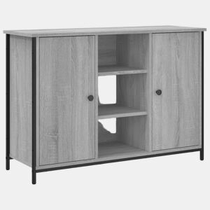 vidaXL Aparador 100x35x70 cm derivados de madeira cinzento sonoma