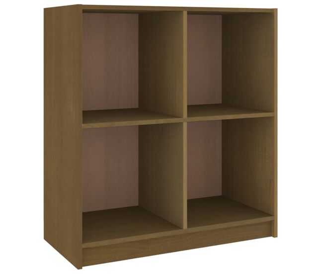 Vidaxl aparador madera maciza de pino marrón miel 70x33x76 cm