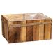 Cesto rectangular de madera Cesto rectangular de madera Marrón