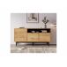 Aparador de madera con 3 puertas, 1 nicho y estantes. Aparador de madera con 3 puertas, 1 nicho y estantes. Beige