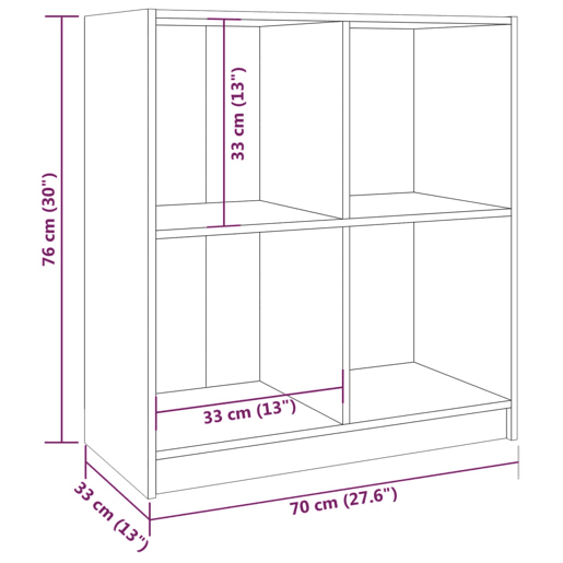 vidaXL Aparador 70x33x76 cm madeira de pinho maciça vidaXL Aparador 70x33x76 cm madeira de pinho maciça