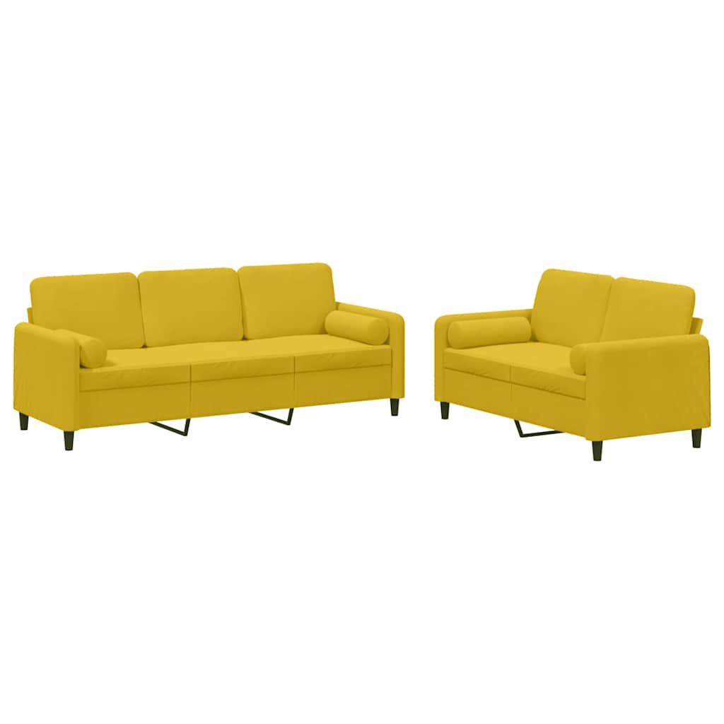 Juego De Sofás Amarillo