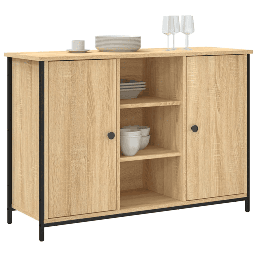 vidaXL Aparador 100x35x70 cm derivados de madeira cor carvalho sonoma