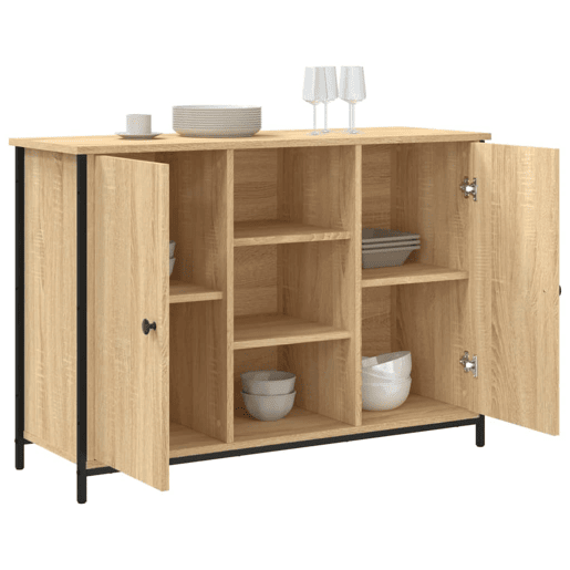 vidaXL Aparador 100x35x70 cm derivados de madeira cor carvalho sonoma