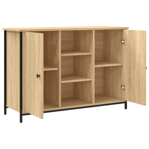 vidaXL Aparador 100x35x70 cm derivados de madeira cor carvalho sonoma
