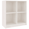 vidaXL Aparador pinho maciço 70x33x76 cm branco