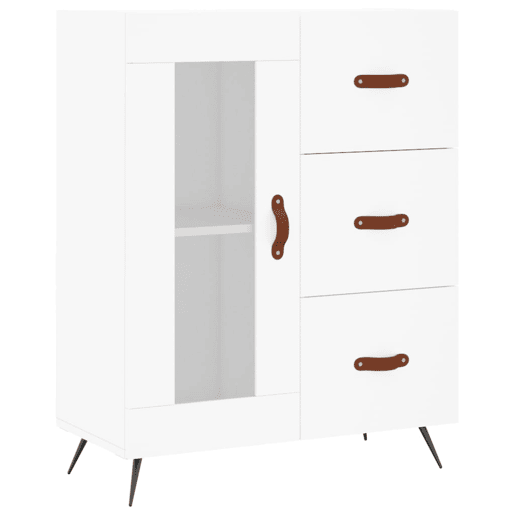 vidaXL Armário alto 69,5x34x180 cm derivados de madeira branco vidaXL Armário alto 69,5x34x180 cm derivados de madeira branco