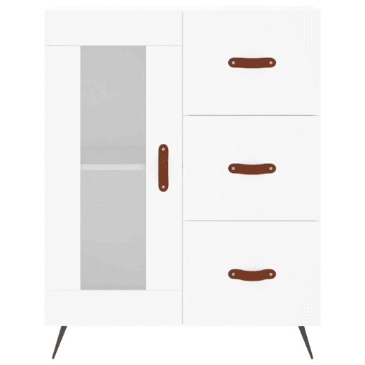 vidaXL Armário alto 69,5x34x180 cm derivados de madeira branco vidaXL Armário alto 69,5x34x180 cm derivados de madeira branco