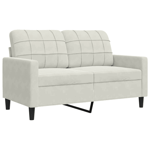 vidaXL 3 pcs conjunto de sofás com almofadões e rolos veludo creme vidaXL 3 pcs conjunto de sofás com almofadões e rolos veludo creme