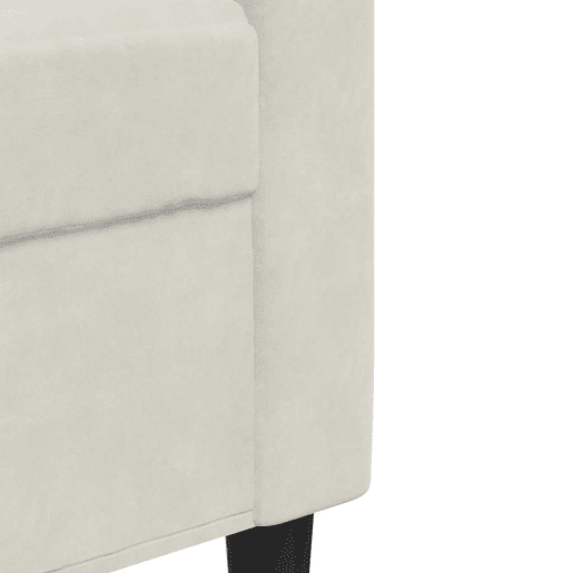 vidaXL 3 pcs conjunto de sofás com almofadões e rolos veludo creme vidaXL 3 pcs conjunto de sofás com almofadões e rolos veludo creme