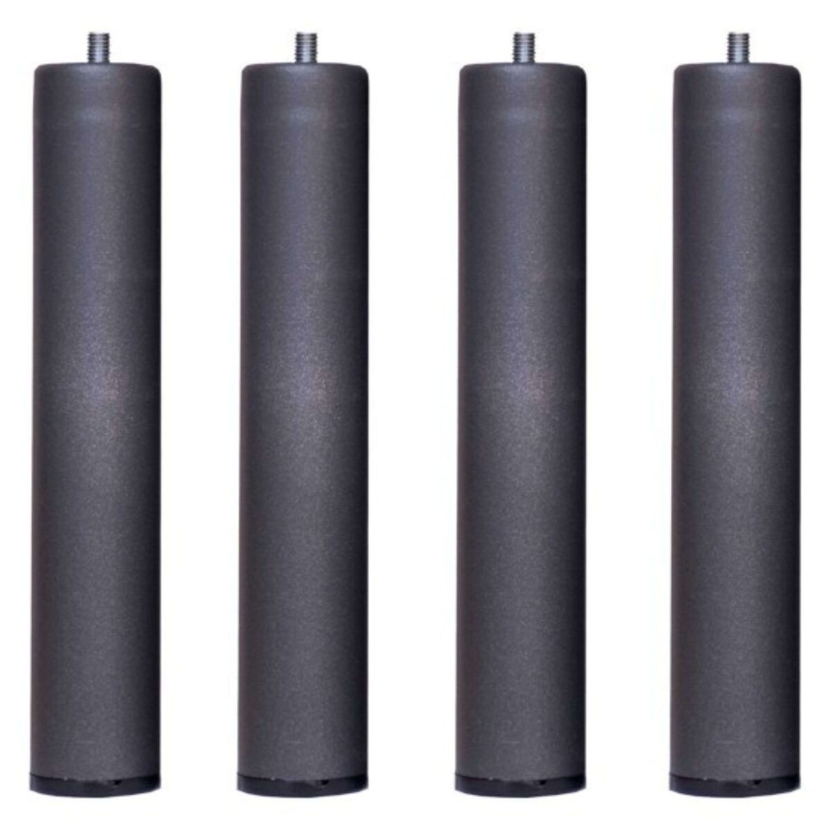 Pack 4 patas para somier o base tapizada cilindricas medidas especiales metal